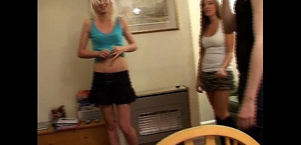  Cate, Natalie & Tracey play Strip Darts